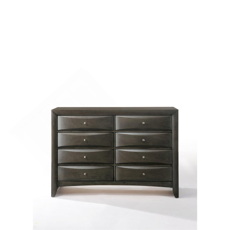 Ireland Grey Oak Finish Dresser, Dark Grey