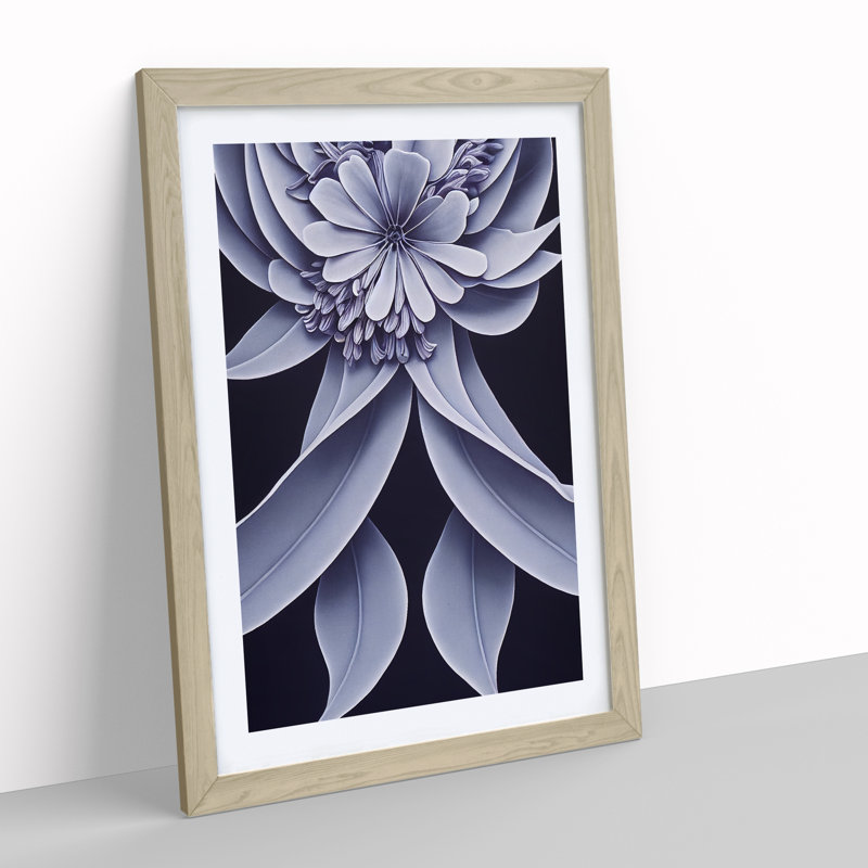 The Dignified Flower - Framed Print, Oak Framed, 64cm H x 46cm W x 2cm D