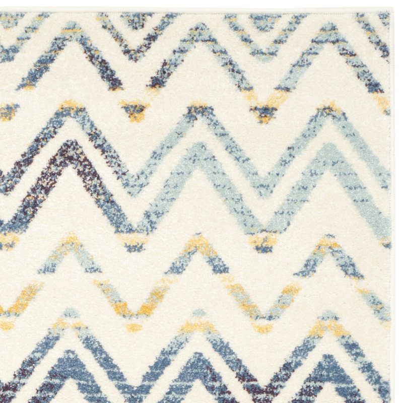Annette Creme/Gold Area Rug, Runner 2'3" x 8'