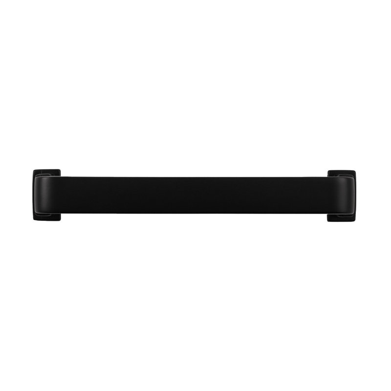 Brighton Collection Handle Pull - Cabinet Pull - Farmhouse Hardware for Drawers & Cabinets, 6-5/16", Matte Black