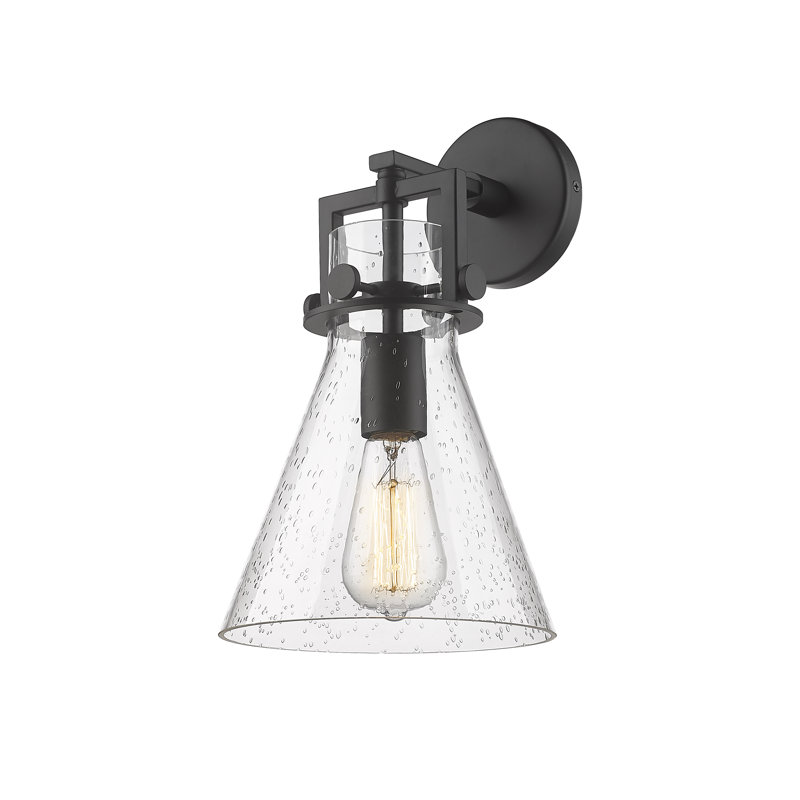 Skokie Armed Sconce, Seedy, Matte Black