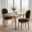 Ensemble de 6 chaises de salle à manger rembourrées en bois massif style français-713618274