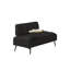 Causeuse de canapé 54 po en velours capitonné avec table d'appoint-306988191
