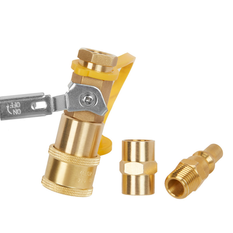 Ensemble de conversion de raccords à connexion rapide au propane basse pression, raccords au propane de 1/4 po pour faciliter le véhicule récréatif et le camping