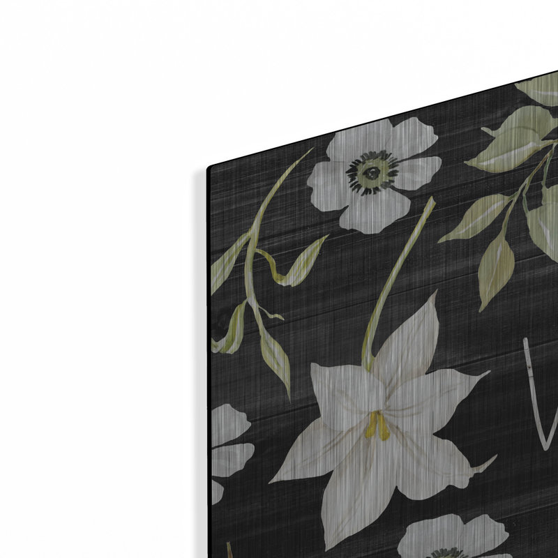 Art mural en métal luxueux «Welcome Lilies» par Cindy Jacobs, 36 po x 24 po