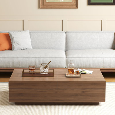 47,2 po Table basse à rangement dissimulé