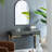 Iron Frame Vertical Arch Mirror-84364175