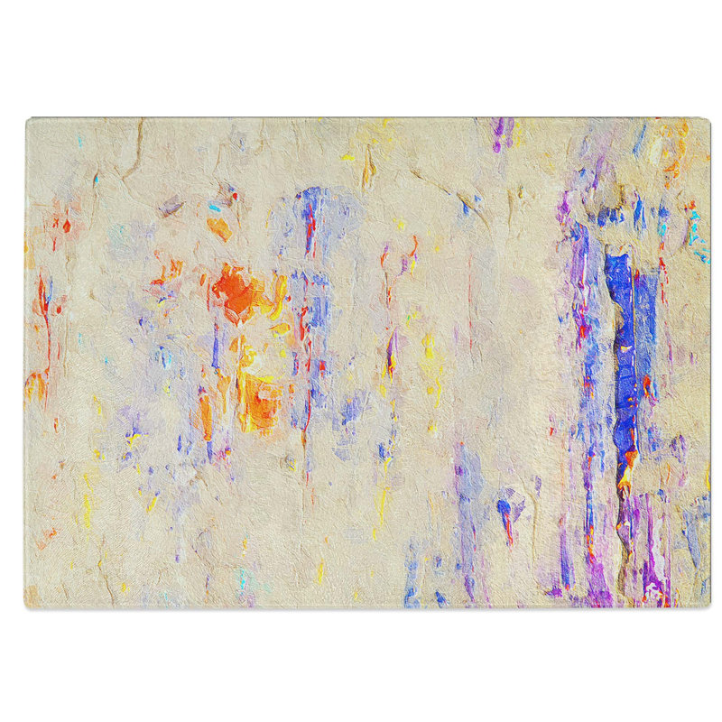 Tempered Glass Art Painting Vol.141 Chopping Board, 39 cm W x 28.5 cm L