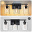 Luminaire de meuble-lavabo industriel avec abat-jour cylindrique en verre transparent-133344725-133344728