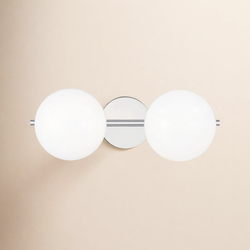 Vibi 2-Light Dimmable Vanity Light, Chrome