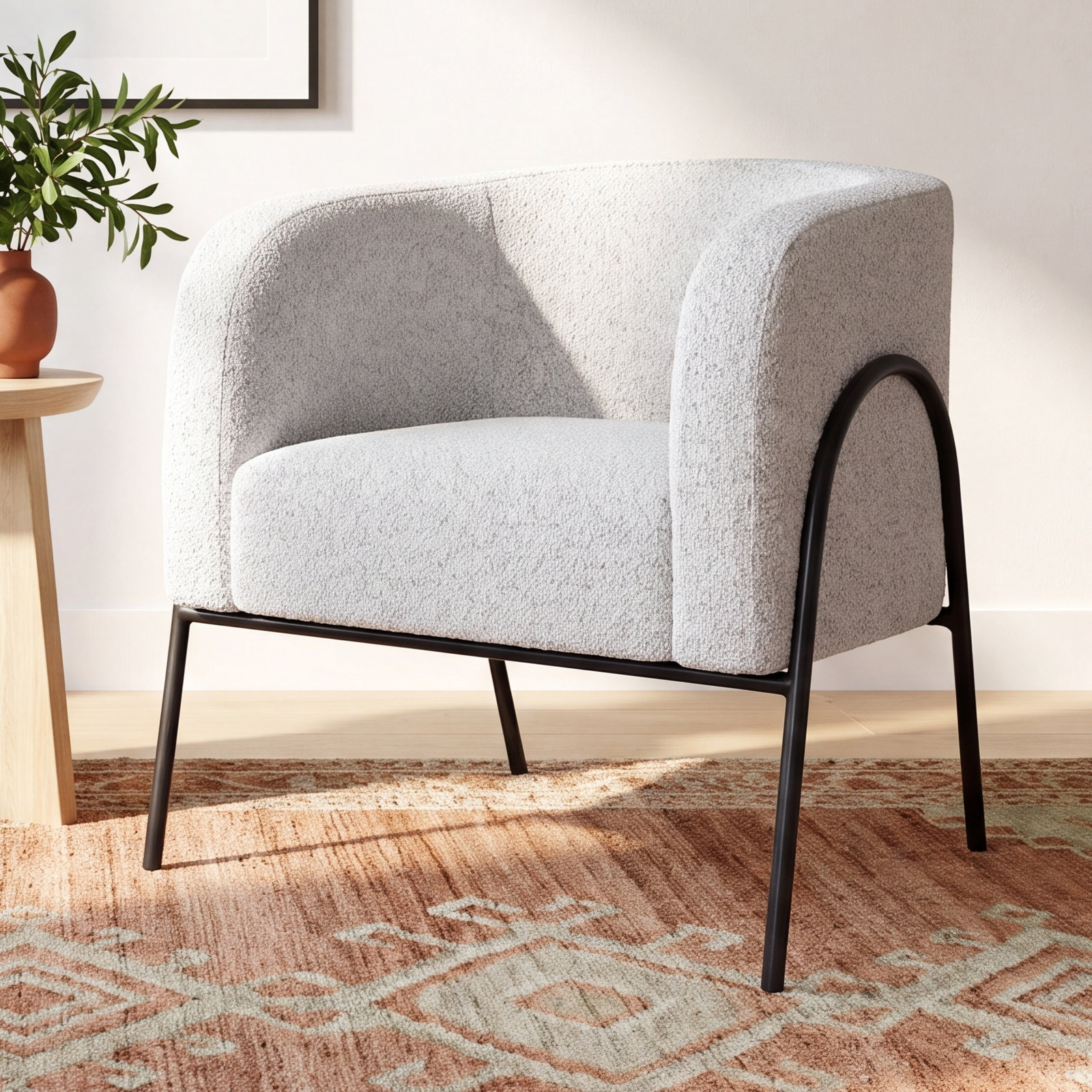 Lina Upholstered Barrel Chair