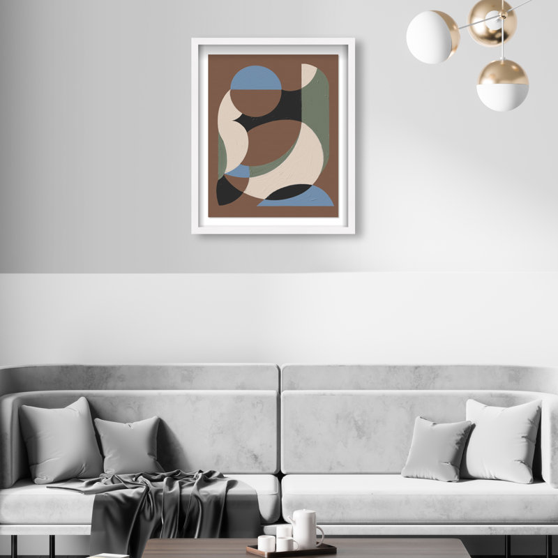 Centered Harmony II Framed Graphic Art, 21.5" H x 17.5" W, White Shadowbox