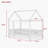 Natural Solid Wood Twin House Floor Bed With Roof Frame And Safety Guardrails-484079937-484079943