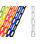 US Weight (Made in USA) 2" x 10' White Plastic Safety Chain ft. SunShield UV Resistant Technology