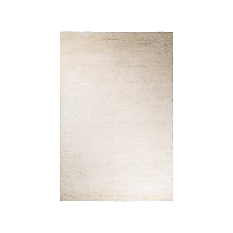 Textured Mohair Natural Area Rug, Rectangle 4' x 6'