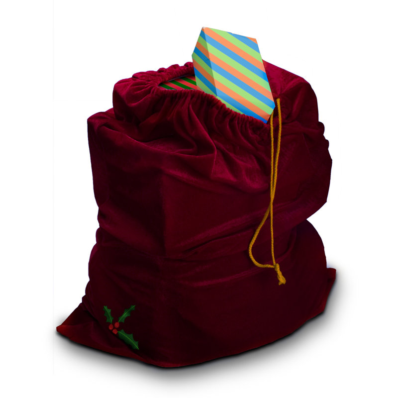 Sac de cadeaux santa drawstring