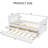 Solid Wood Daybed, With Drawers And Trundle-1112330685