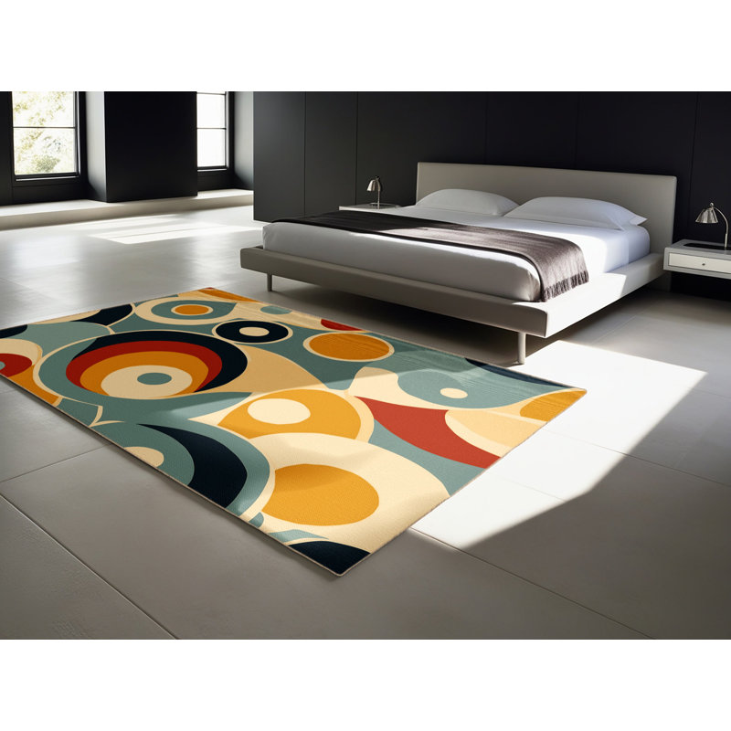 Retro Pop Rug, Square 4'