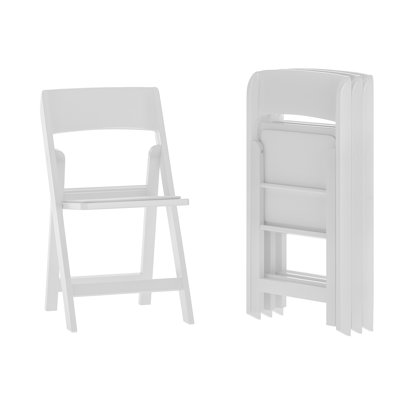 Commercial Resin Folding Event Chairs with Removable Padded Seats
