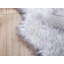 Tapis de luxe en fausse fourrure de mouton touffeté à la main