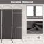 Foulger 221 cm W x 188 cm H 4 - Panel Steel Folding Room Divider-1938635275