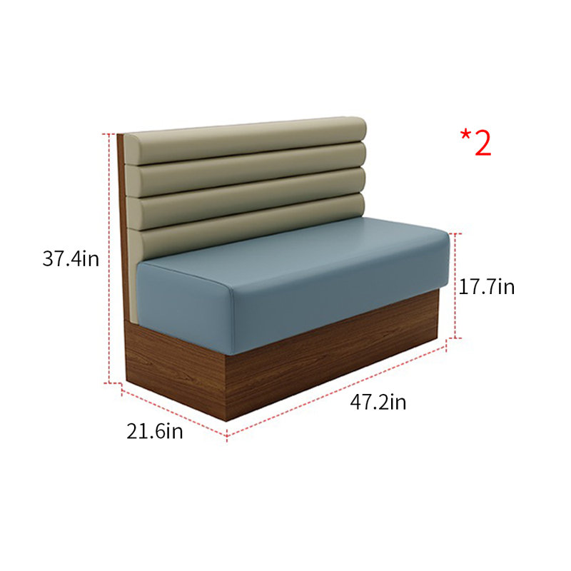 Banc rembourré en similicuir Modern Modern Style