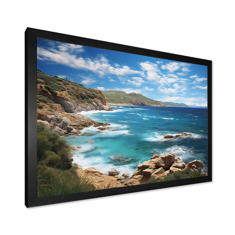 «Australie Coastal Beauty II», reproduction d'art sur toile, H 30 po x l 40 po x P 1,5 po, Cadre photo noir
