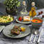 Gibson Elite Matisse 16-Piece Double Bowl Dinnerware Set, Service for 4 (16pcs)-1932654886
