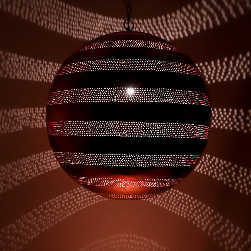 Cerna 1 - Light Sphere Pendant, Copper