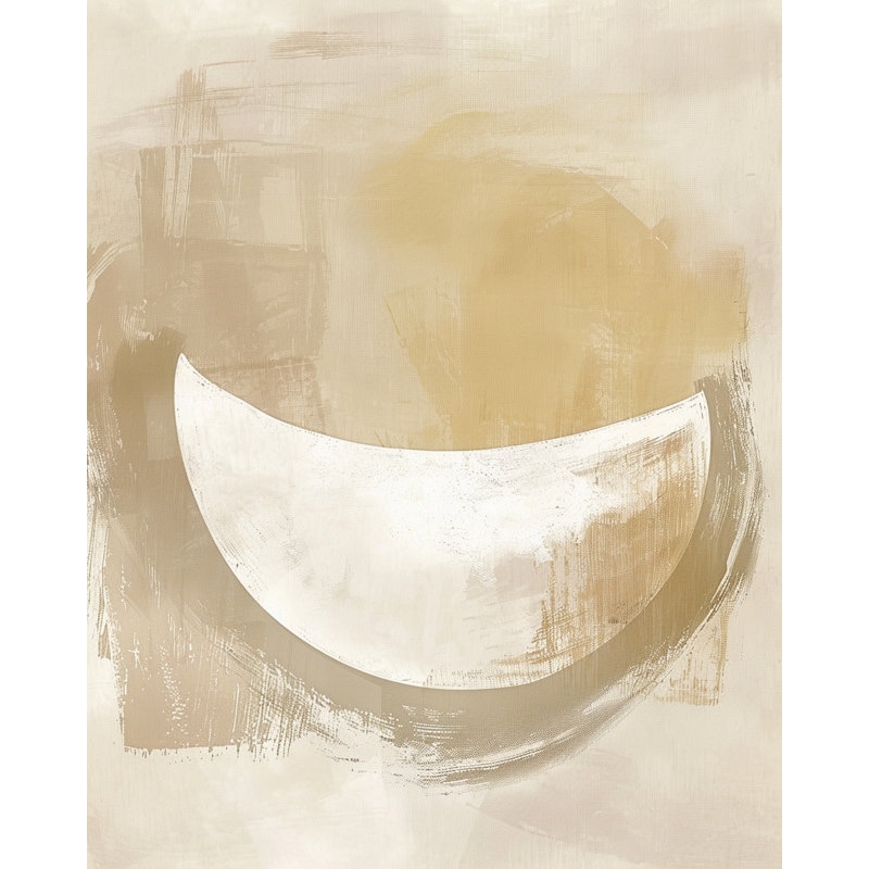 «Soft Crescent Harmony», art mural sur toile tendue, H 24 po x l 16 po x P 1,5 po