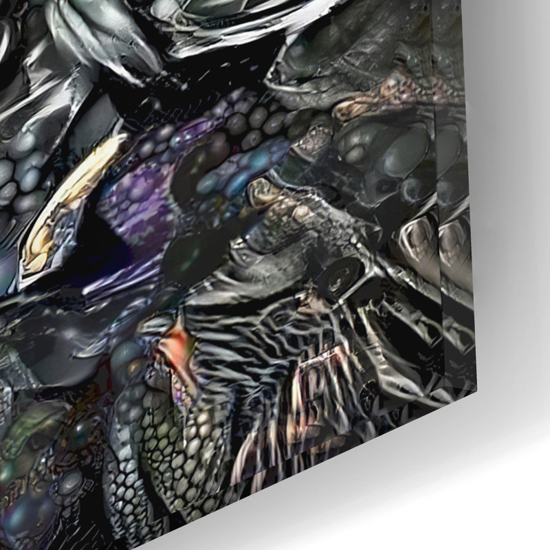 "Evolution" par Pierre Gavidia, H 12 po x l 16 po x P 0,13 po