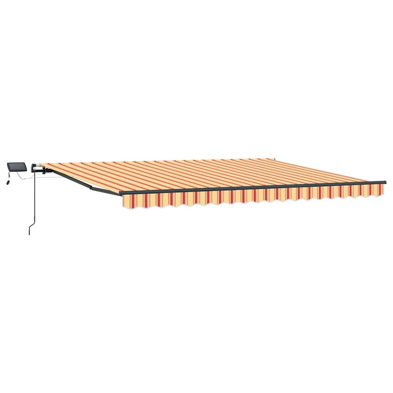 Brayden Studio 400cm W x 350cm D Retractable Door / Window Awning, Orange/Black/Anthracite
