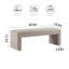Banc rembourré Zino Boucle-1399894946
