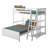 Friedman Solid Wood L-Shaped Bunk Bed with Bookcase-120710231-120710230-120710228