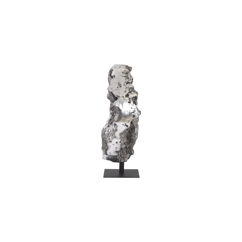 Cast Root Silver Standing Sculpture