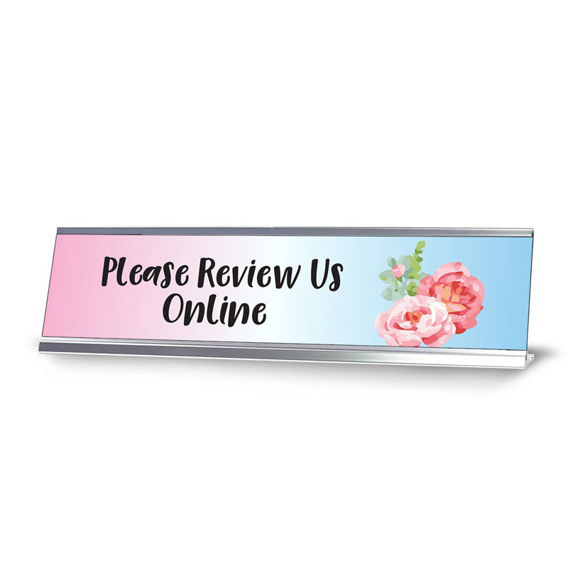 Enseigne florale de bureau de designer