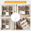 80" Tall Modular Armoire Organizer with 3 Drawers