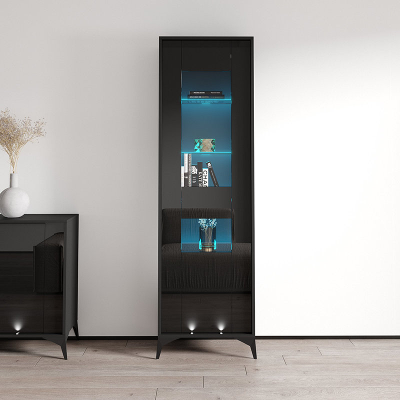 Bibliothèque standard Evel H 78,7 "x l 217,1", Noir