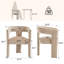 Ensemble de 3 chaises de salle à manger rembourrées sans assemblage-124966219-125847416