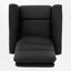 Fauteuil inclinable pivotant à bascule avec fonction de massage, fauteuil de chambre de bébé rembourré avec poche latérale-36296697
