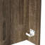 Console extensible, extensible 118,50 po, option de bureau fonctionnel, 117,68 x 35,84 x 31,54 po, table brune, matériau polyvalent pour la maison, poids de 125,66 lb,-686208322