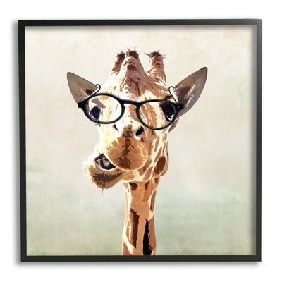 " Funny Chewing Giraffe Glasses " by Karen Smith