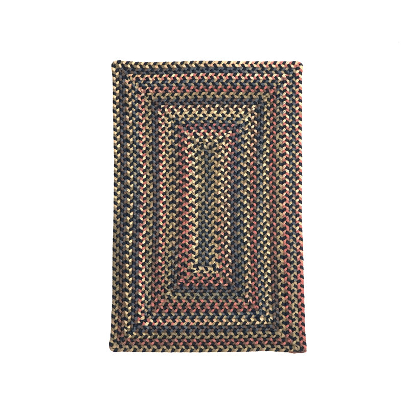 Tapis géométrique tissé à la machine rectangulaire en polypropylène / nylon bleu / rose / vert Cabhan, Rectangle 9 pi x 12 pi