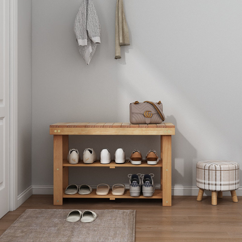 Shoe Storage Shelf - Light Brown