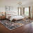 Machine Washable Rug with Rubber Backing for Living Room Vintage Non-Slip Dining Room Rug Easy-Cleaning Floor Carpet for Bedroom Playroom-526277398