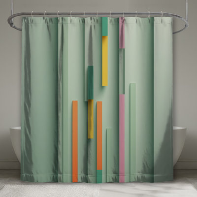 Rideaux de douche à barres verticales