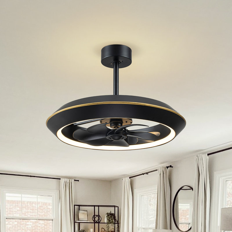 Ventilateur de plafond à DEL moderne 25 "intégré UFO