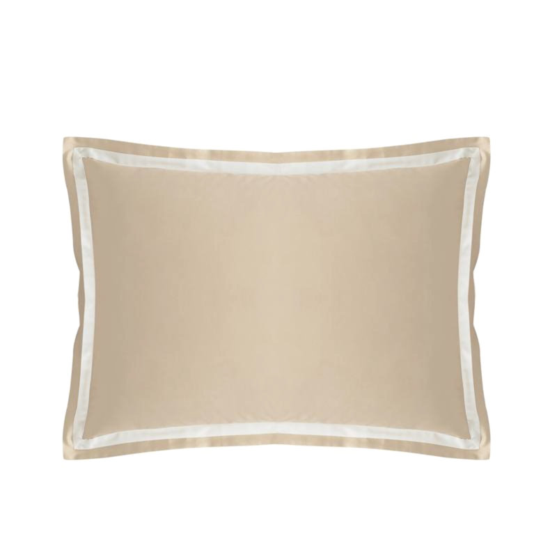 Cotton Sateen Duvet Cover, Beige, Twin Extra Long Duvet Cover + 1 Standard Sham