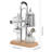 Silver Vintage Siphon Coffee Maker, Glass & Stainless Steel Balance Brewer for Coffee & Tea