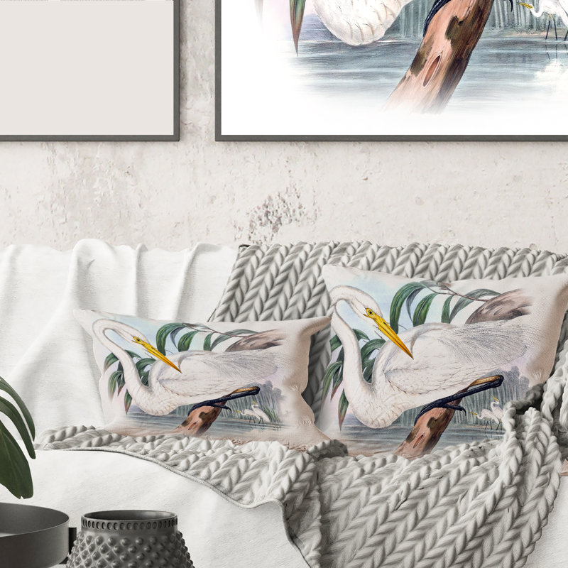 Housse et insert de coussin rectangulaire australien Birds IV